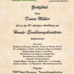 Zertifikat Hundeernährungsberatung