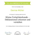Fortbildung: Fertigfutter und Deklaration