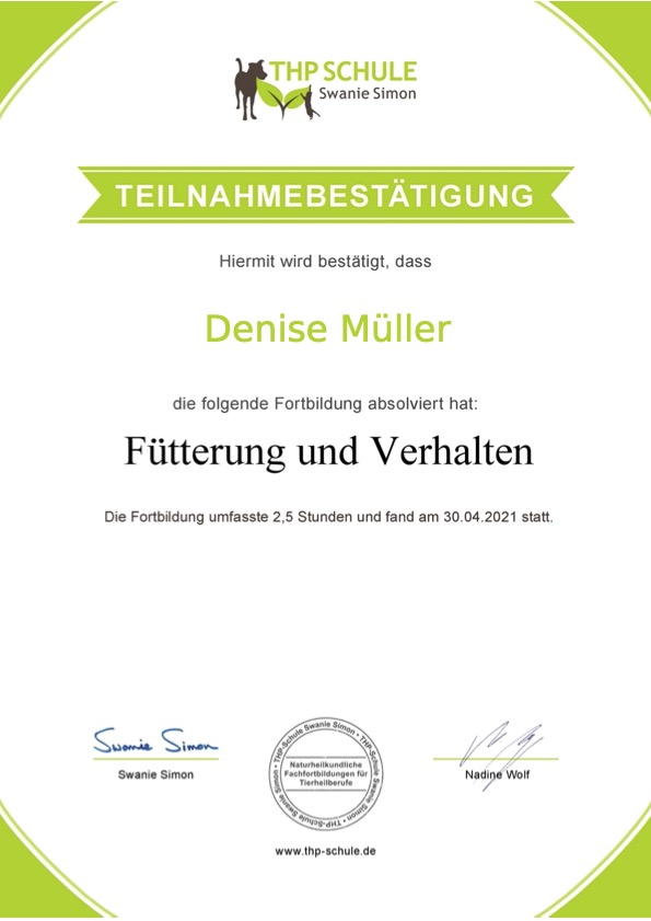 Fütterung & Verhalten